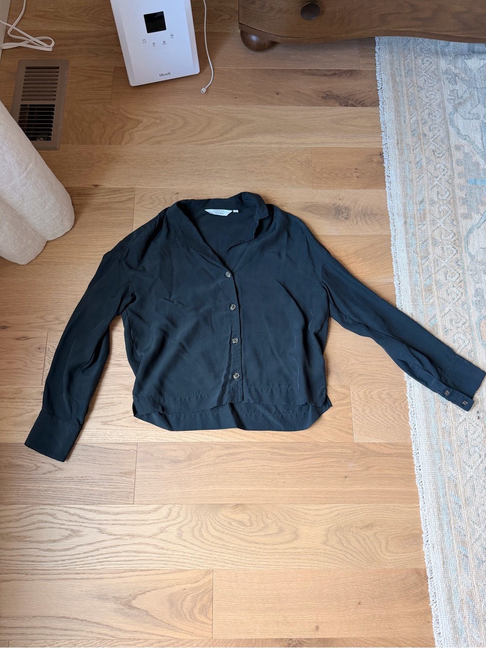 & other stories Black Button-Front Women's Blouse